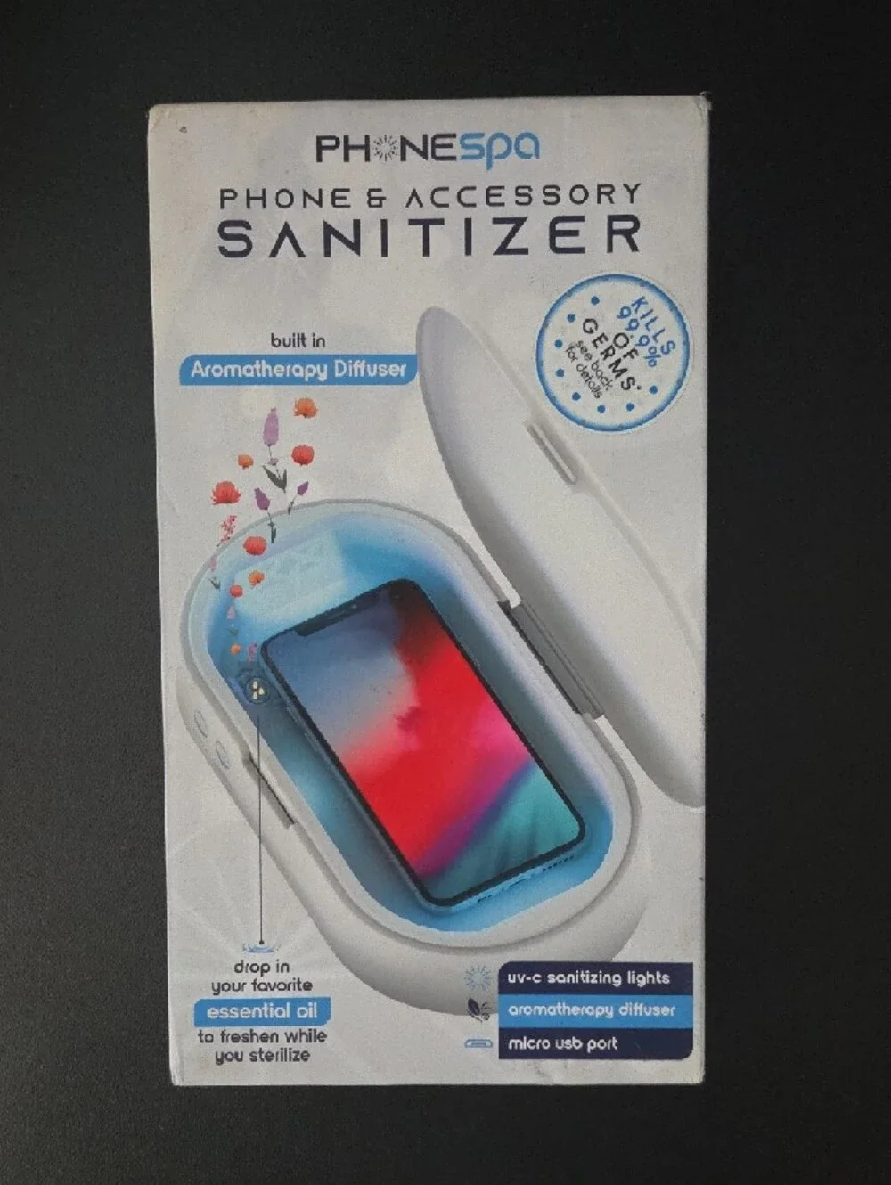 2 PhoneSpa Phone & Accessory Sanitizers NEW